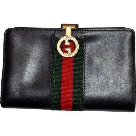 vintage blue gucci wallet|vintage Gucci wallet women's.